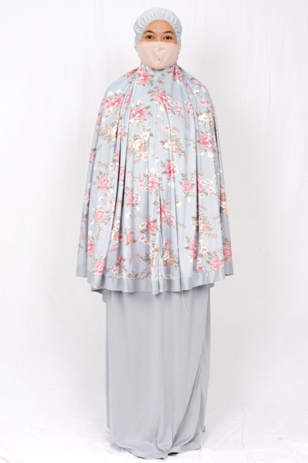 telekung-printed-blue-front